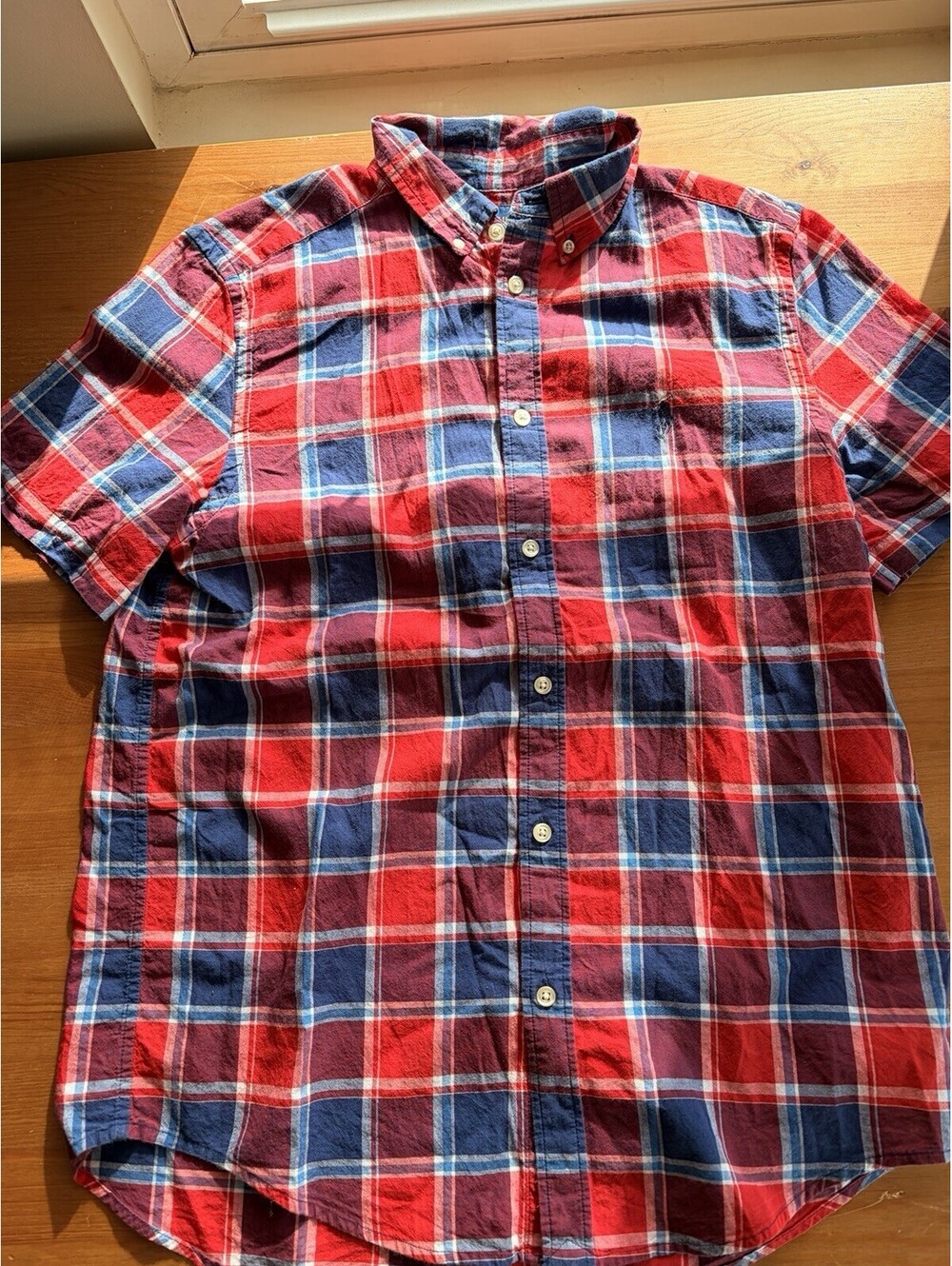 Polo Ralph Lauren Boys XL (18-20) Multicolor Short Sleeve Button Up Shirt